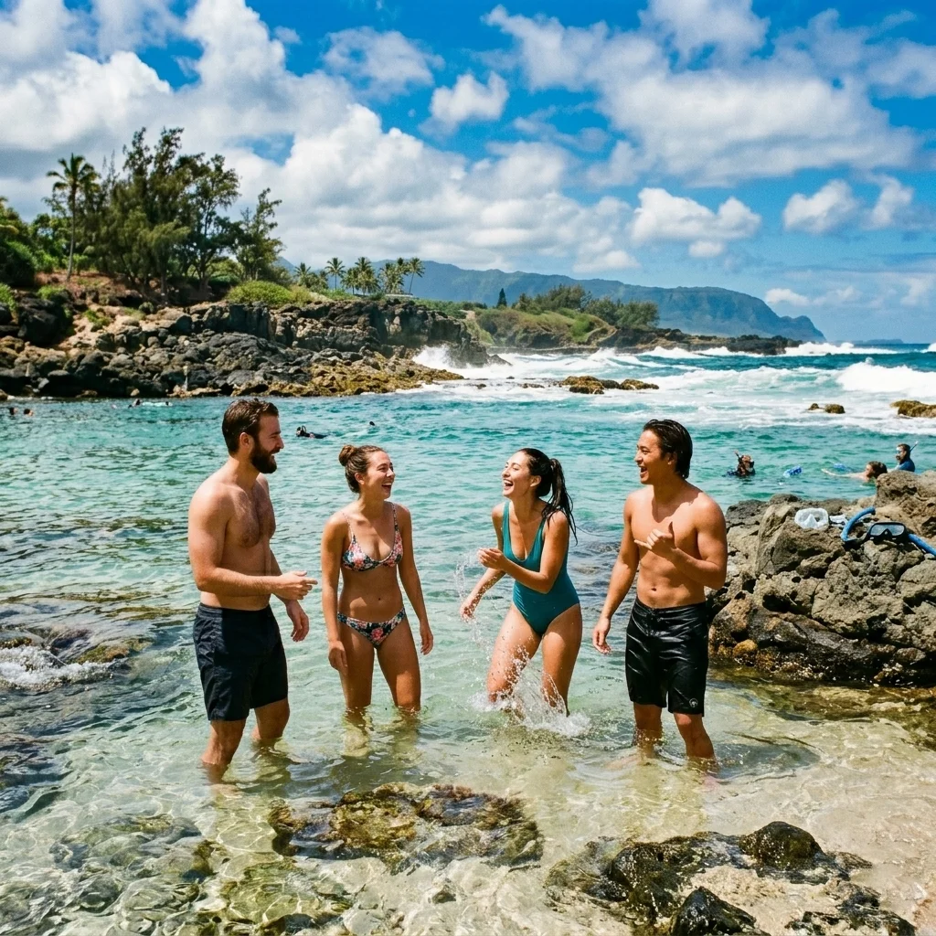 Sharks Cove snorkeling on the North Shore